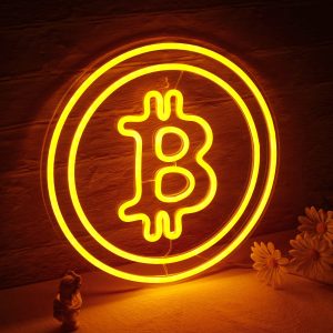 Kryptogeschenke Bitcoin LED Leuchtreklame